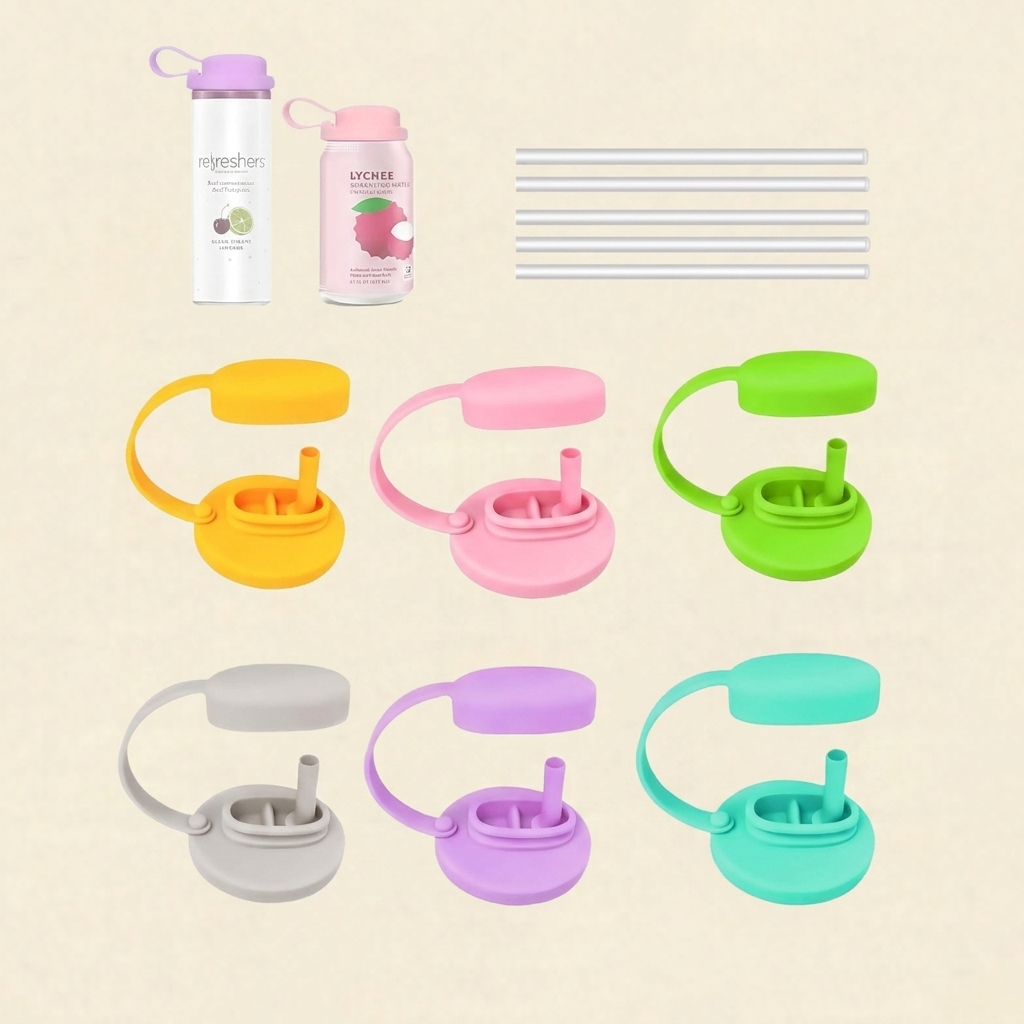 DualFlow™ Spill-Proof Can Lid & Straw