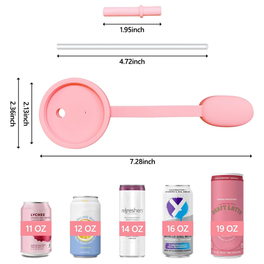 Soda Can Lids with Straw