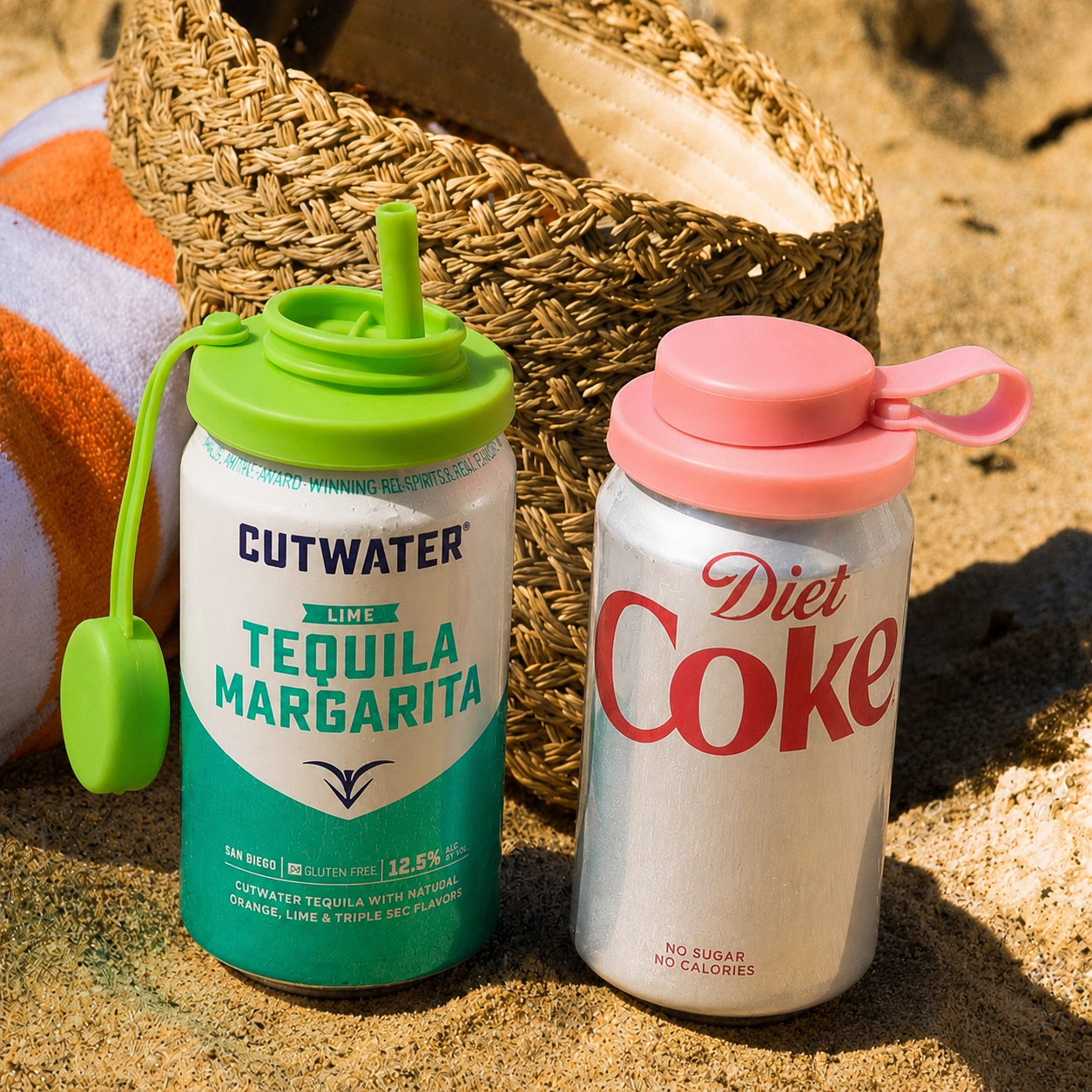 DualFlow™ Spill-Proof Can Lid & Straw
