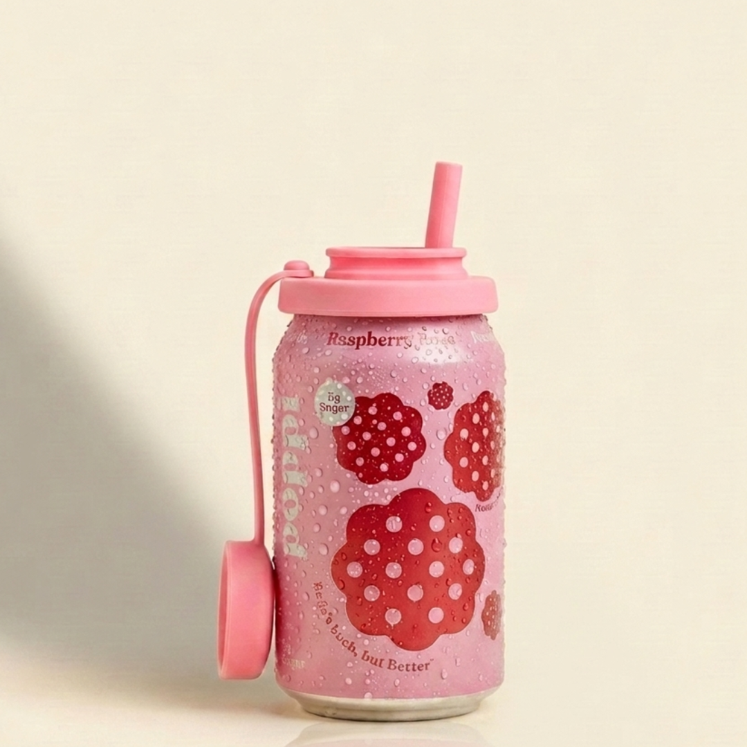 DualFlow™ Spill-Proof Can Lid & Straw